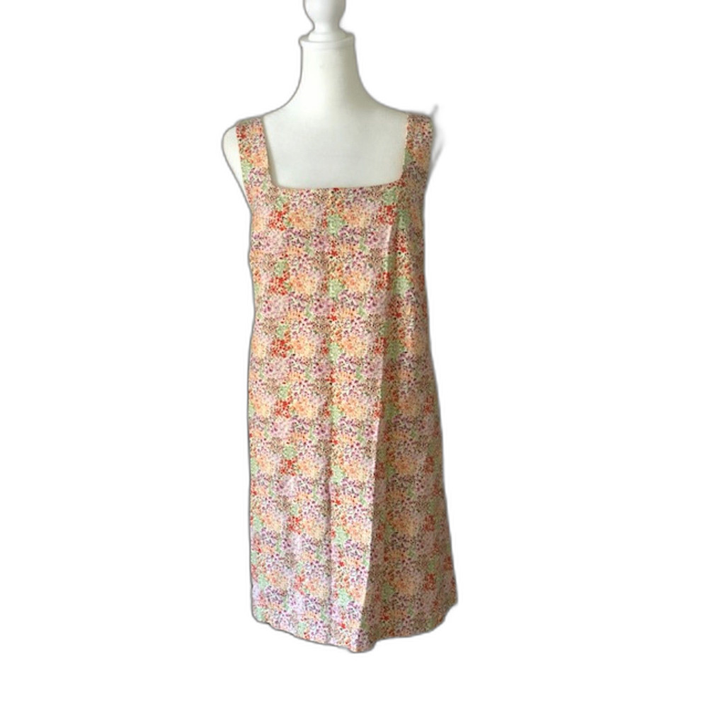 Retro Rival Floral Cottagecore Country Sleeveless Shift Dress